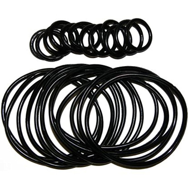 GirlPROPSâ“‡ 12 Rubber Jelly Bracelets With 12 Rings