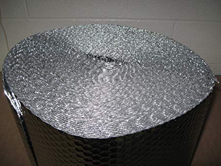 1/8" Insulated Metalized Mylar Double Foil Bubble Wrap, 24" X 125' Per Roll