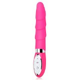 Utimi Female 10-Frequency Vibrating Silent Waterproof G-Spot Stimulation Silica Gel Masturbation Vibrator with Screw Thread Masturbation for Women Sex Toy for Adults Pink Pink