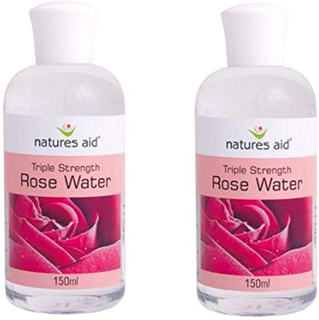 Natures Aid Rosewater (Triple Strength) 150ml - 2 Bottle Pack