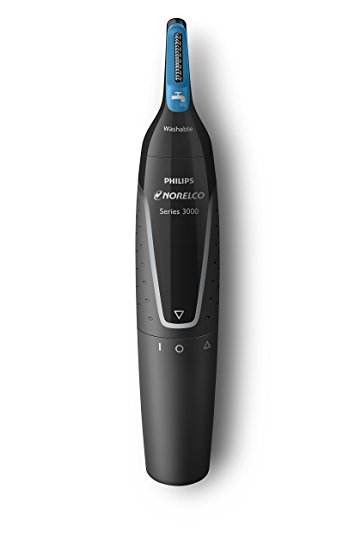 Philips Norelco Nose trimmer 3000, NT3000/49, with 6 pieces for nose, ears and eyebrows