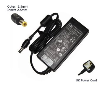 Laptop Charger for Toshiba Satellite L850 (All Models) Inc. L850-15Z L850-161 L850-162 L850-166 L850-16N Compatible Replacement Notebook Adapter Adaptor Power Supply - Laptop Power (TM) Branded (UK Powercord and 12 Month Warranty)