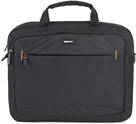 Amazon Basics 14-Inch Laptop Macbook and Tablet Shoulder Bag Carrying Case, Black, 1-Pack