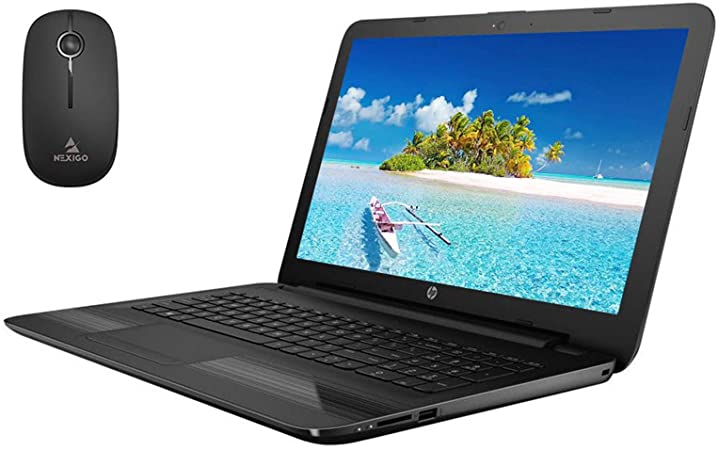 2020 Premium HP 15.6 Inch FHD 1080P Laptop with Webcam, Intel Core i5-10210U (Beats i7-7500U), 8GB DDR4 RAM, 2TB HDD, WiFi, Bluetooth, HDMI, Windows 10, Black   NexiGo Wireless Mouse Bundle