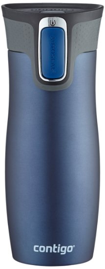 Contigo West Loop Travel Mug - Monaco Blue Matt, 16 oz