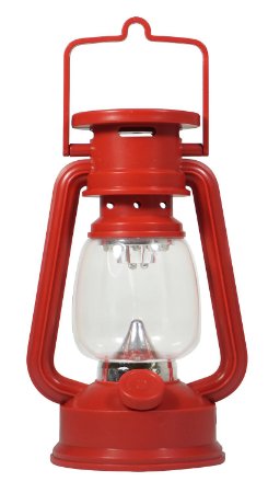 SE FL807-15R 15-LED Red Hurricane Lantern with Dimmer Switch