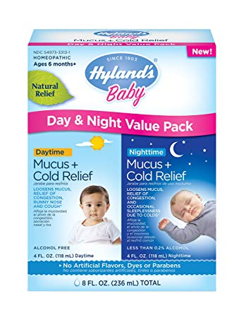 Hyland's Baby Mucus and Cold Relief Day & Night Value Pack, 8 Fluid Ounce