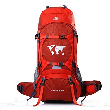 TOPSKY Outdoor Sports Waterproof Hiking Climbing Camping Mountaineering Internal Frame Backpack 70L Unisex Large Trekking Travel Daypacks with Rain Cover (Can extension to 80L)