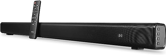 Pyle TV Speaker - Quality Audio Soundbar for TV with Bluetooth, Support 4K & HDMI TV's, Wall Mountable, 32" w/Remote Control, Coaxial & RCA Cables, Class D Stereo Power Digital Amplifier - PSBV30BT