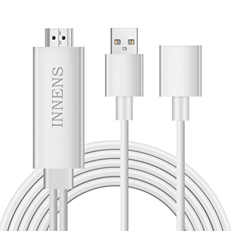 Innens Lightning to HDMI Cable Adapter, Lightning Digital AV Adapter for iPhone iPad and iPod Models