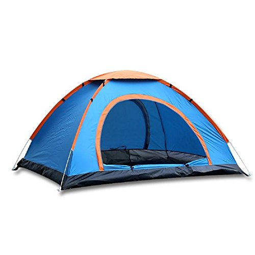 Camping Tent 3-4 Person Instant Tent Waterproof Tent Backpacking Tents for Camping Hiking Traveling Family Tents With Portable Carry Bag