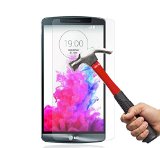 LG G3 Screen Protector LaoHeTM Premium Tempered Glass Screen Protector - Protect Your Screen from Scratches and Drops - for LG G3 LGG3 -1Pack