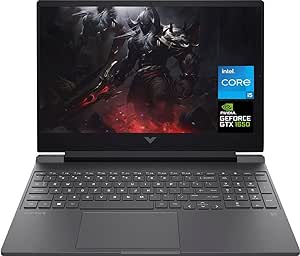 HP Victus Gaming Laptop 2023 Newest, 15.6" FHD 144 Hz Display, 12th Gen Intel Core i5-12450H, 16GB RAM, 512GB SSD, NVIDIA GeForce GTX 1650 Graphics, Wi-Fi 6, Windows 11 Home, Bundle with Cefesfy