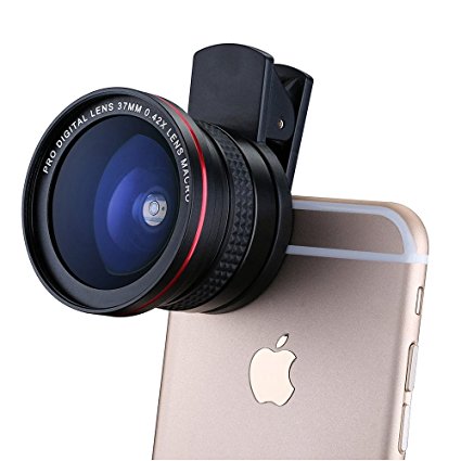 EvershopUniversal 2 in 1 Cell Phone Camera Lens Kit - Fish Eye Lens / Macro Lens