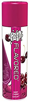 Wet Flavored Water Based Gel Lubricant, Sweet Cherry, 3.6 Ounce