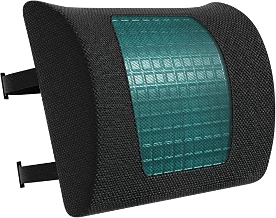 AmazonBasics Gel Enhanced Back Support Cushion