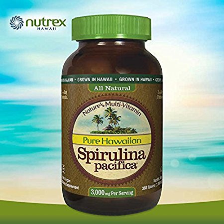Pure Hawaiian Spirulina pacifica 3,000 mg., 360 Tablets by Nutrex Hawaii