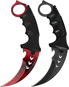 Karambit Knife Fixed Blade Knife Karambit Knife with Sheath and Cord Suitable for Hunting Camping Field Survival and Collection(BKRE)