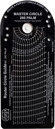 Jasper Tools 280 PRO LTD ED CIRCLE GUIDE FOR CUTTING PERFECT CIRCLES WITH COMPACT AND PALM PLUNGE ROUTERS