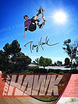 Tony Hawk Authentic Autographed 18" x 24" Poster