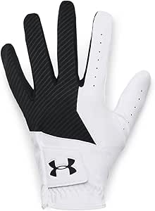 Under Armour UA Medal Golf Glove - 1349705-001 - Black/White/Black - LML