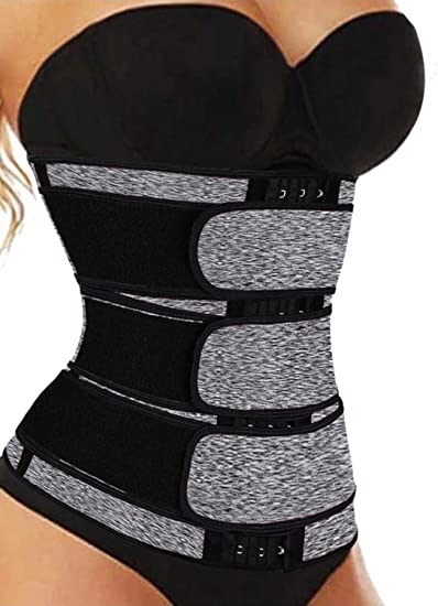 HOTAPEI Women's Waist Trainer Weight Loss Corset Trimmer Belt Waist Cincher Body Shaper Slimming Sports Girdle
