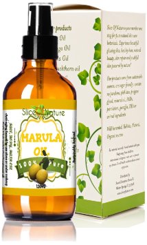 Slice Of Nature Pure Marula Oil Cold Pressed Wild Harvested Marula Oil for Face Body Hair - Marula Facial Oil - Marula Oil for Hair Treatment - Marula Oil Organic Sourced 4 Ounce