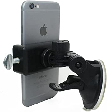 Livestream Gear - Suction Cup Phone Mount for Streaming, Video, or Photos. Great for WOD; Fitness Streams at Home, or Gym. (Suction Cup Mount)