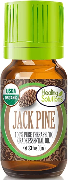 Organic Jack Pine Essential Oil (100% Pure - USDA Certified Organic) Best Therapeutic Grade Essential Oil - 10ml