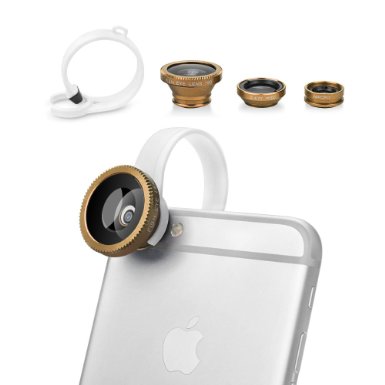 BUTEFO 3 in 1 Camera Lens Kit Fisheye Lens  0.67x Wide Angle Lens Macro Lens for iPhone 6 iPhone 6 Plus iPhone 5/5S/5C&Samsung Galaxy S5 S4 S3 Note 3 Note 2 &HTC One M8 M7&LG G3 G2&Other Mobile Phones