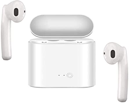 Wireless Earbuds Bluetooth Headphones Stereo Sound V5.0 Wireless Headphones with Charging Case