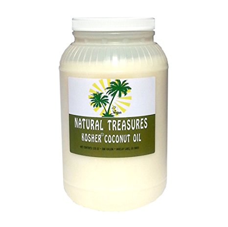 128oz - One Gallon All Natural Kosher Certified Coconut Oil - RBD