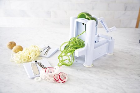 Maverick Tri-blade Plastic Spiral Vegetable Spaghetti Pasta Maker spiralizer