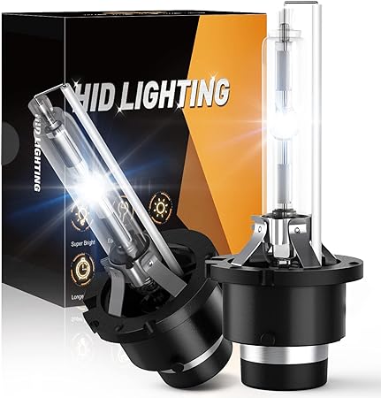GOOACC D2S HID Bulbs, 6000k Diamond White xenon headlight bulbs 35w-2pcs