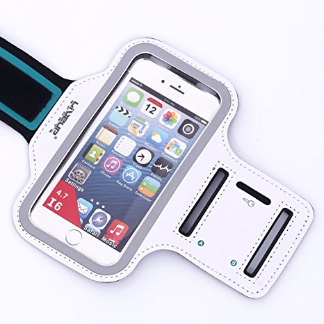 iPhone 7 Armband, Sports Armband with Touch Sensor & Key Holder for iPhone 7/ 7 Plus /6s Plus, Samsung Galaxy S7 Edge, LG Nexus, HTC M7, Huawei Honor 8