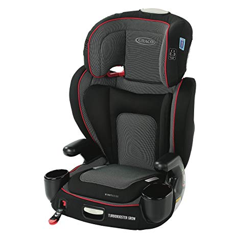 Graco Turbobooster Grow Highback Booster Featuring Rightguide Seat Belt Trainer, Dax