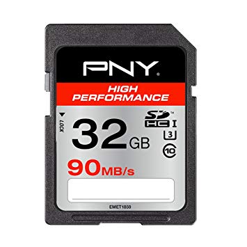 PNY High Performance SDHC 32 GB Class 10 UHS-1 U3 Flash Memory Card