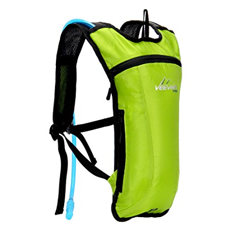 Veevanpro Hydration Pack with 2L Water Bladder (Green)