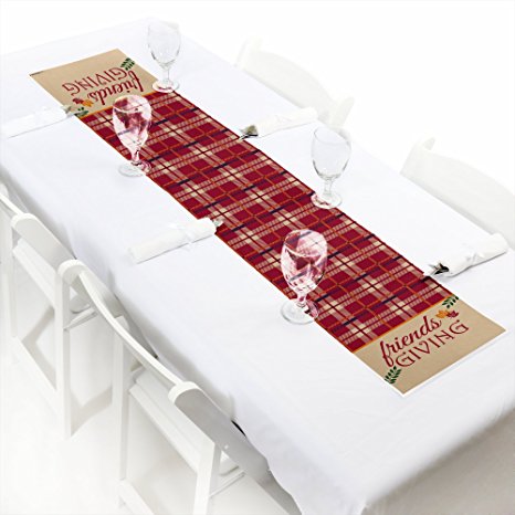 Friends Thanksgiving Feast - Petite Friendsgiving Party Table Runner - 12" x 60"