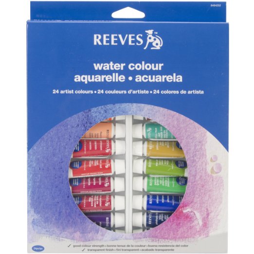 Reeves 24-Pack Water Color Tube Set, 10ml