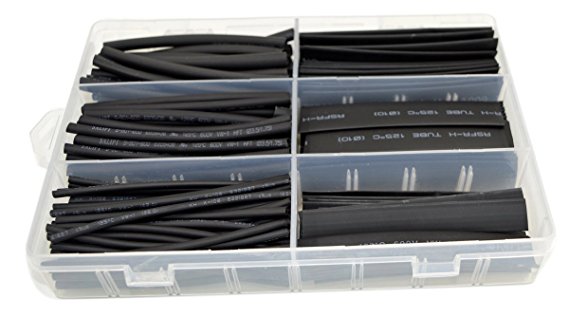 URBEST180 pcs Heat Shrink Wire Wrap Cable Sleeve Tubing Sets Assorted Size