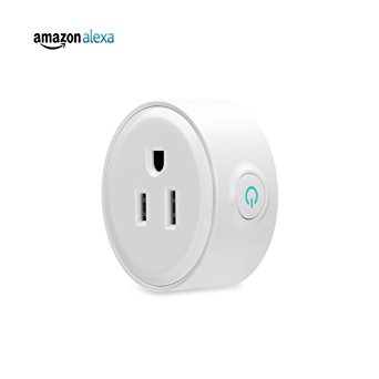 LUCKY CLOVER Mini Wireless Smart Plug Outlet,Single ( 2nd Generation),Energy Monitoring Wireless Wi-Fi Smart Timing Socket,Control your Devices from Anywhere,Work with Amazon Alexa (LC-P1002)
