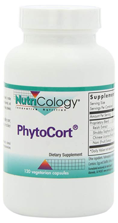 Nutricology Phytocort, Vegicaps, 120-Count