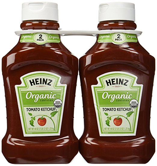 Heinz Organic Tomato Ketchup 2 44oz Bottles