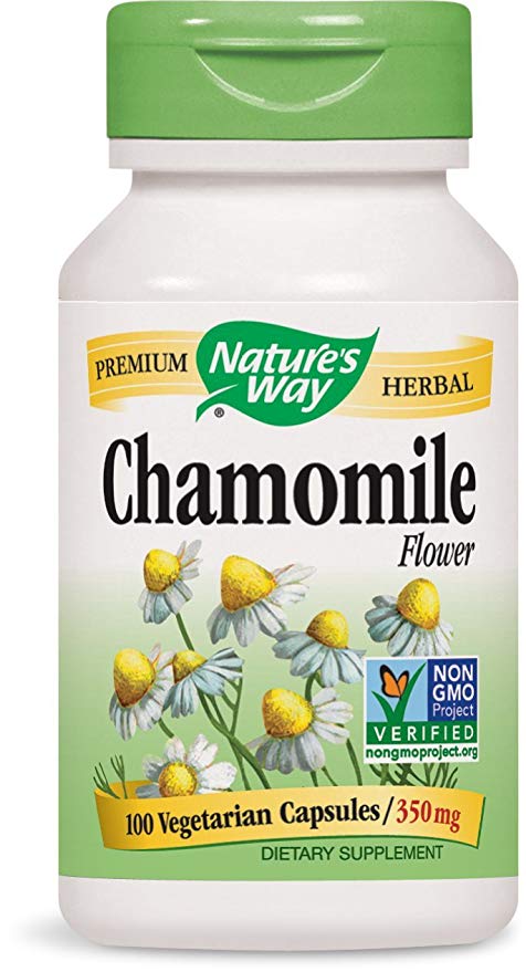 Nature's Way Chamomile Flowers, 350 mg, 100 Capsules