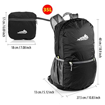 Backpack Water Resistant Foldable Hiking Bag Packable Daypack Lightweight Travel Bag, Perfect for Outdoor Sports Climbing Camping Hiking