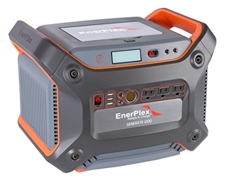 EnerPlex Generatr 1200 Quiet, Dependable, Large Format Battery for Emergencies, Camping, Fishing, etc.