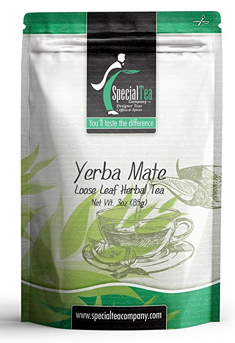 Special Tea Company Yerba Mate Loose Leaf Herbal Tea, 3-Ounce