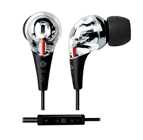 iLuv iEP505 Premium earphone with Volume Control - Black (Discontinued by Manufacturer)