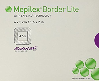 Mepilex Border Lite Dressing, 1.6" x 2", 10/Bx